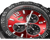 Tag Heuer Formula 1 Chronograph Red Dial Red Rubber Strap Watch for Men - CAZ101AN.FT8055 Buy Now By Tag Heuer