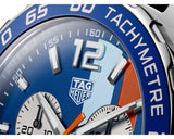 Tag Heuer Formula 1 Gulf Edition Blue Dial Blue Leather Strap Watch for Men - CAZ101N.FC8243 Buy Now By Tag Heuer