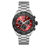 Tag Heuer Formula 1 Chronograph Red Dial Silver Steel Strap Watch for Men - CAZ101AN.BA0842 Buy Now By Tag Heuer