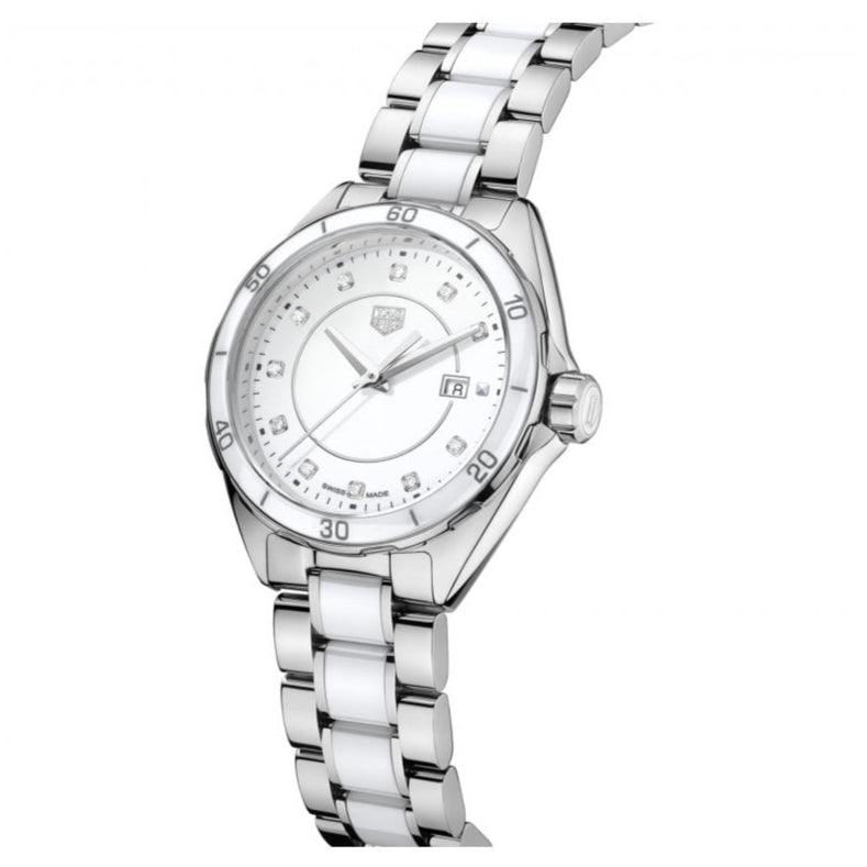 Tag Heuer Formula 1 Diamonds White Dial Two Tone Steel Strap Watch for Women - WBJ141AD.BA0974 Buy Now By Tag Heuer