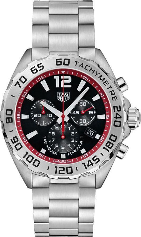 Tag Heuer Formula 1 Chronograph Black Dial Silver Steel Strap Watch for Men - CAZ101Y.BA0842 Buy Now By Tag Heuer