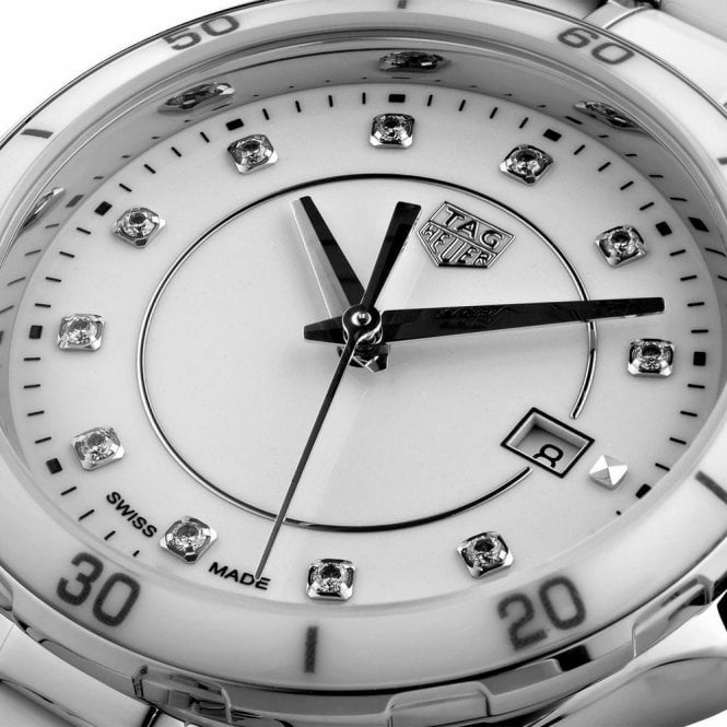 Tag Heuer Formula 1 Diamonds Mother Of Pearl White Dial Silver Steel Strap Watch for Women - WBJ1419.BA0664 Buy Now By Tag Heuer