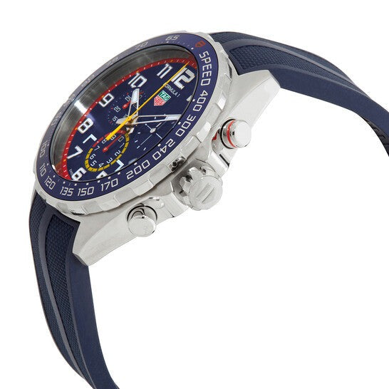 Tag Heuer Formula 1 Red Bull Racing Chronograph Blue Dial Blue Rubber Strap Watch for Men - CAZ101AL.FT8052 Buy Now By Tag Heuer