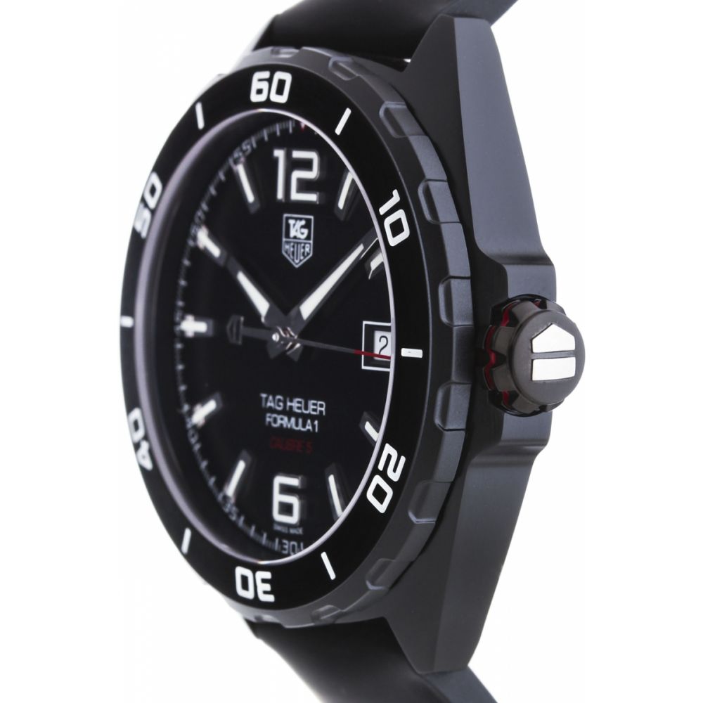 Tag Heuer Formula 1 Automatic Black Dial Black Rubber Strap Watch for Men - WAZ2115.FT8023 Buy Now By Tag Heuer