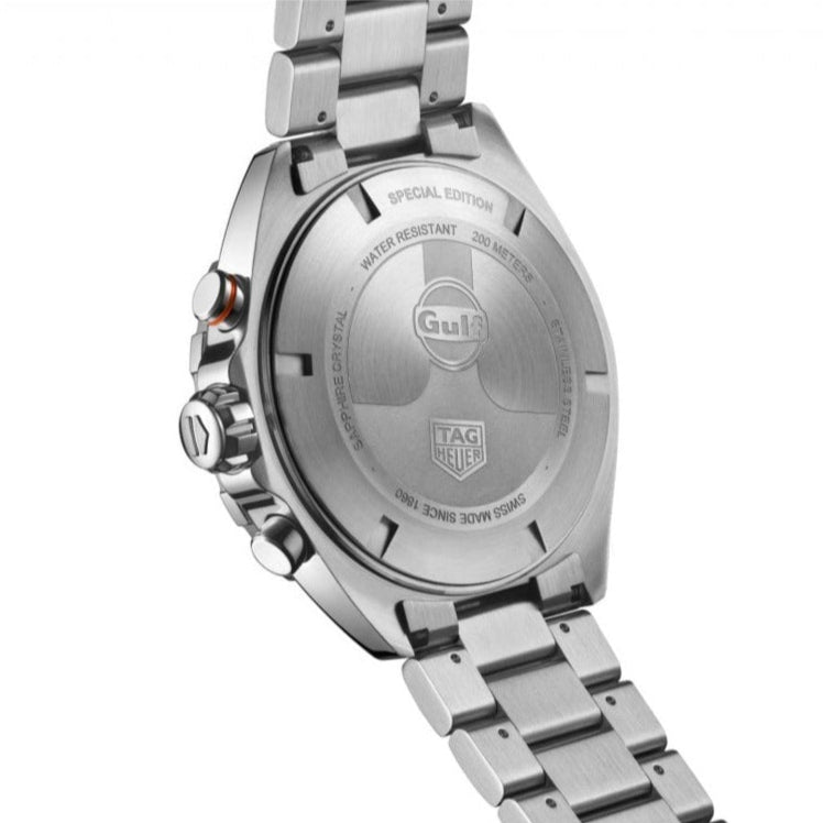 Tag Heuer Formula 1 Gulf Edition Chronograph Blue Dial Silver Steel Strap Watch for Men - CAZ101AT.BA0842 Buy Now By Tag Heuer