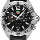 Tag Heuer Formula 1 Alarm Quartz Black Dial Black Rubber Strap Watch for Men - WAZ111A.FT8023 Buy Now By Tag Heuer