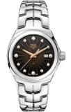Tag Heuer Link Quartz Black Dial Silver Steel Strap Watch for Women - WBC131F.BA0649 Buy Now By Tag Heuer