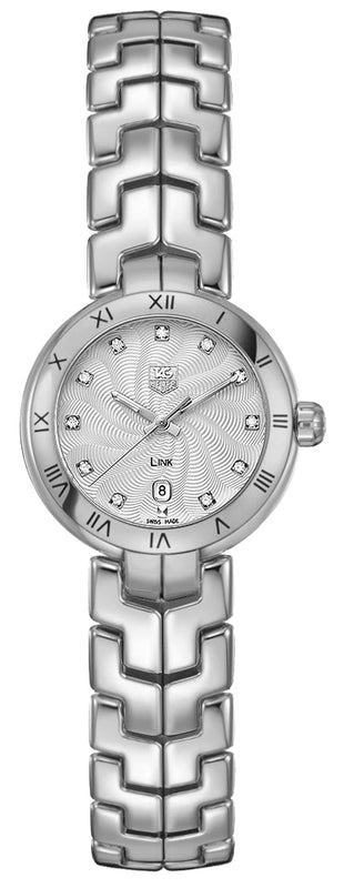 Tag Heuer Link Diamonds Mother of Pearl Dial Silver Steel Strap Watch for Women - WAT1411.BA0954 Buy Now By Tag Heuer