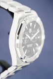 Tag Heuer Aquaracer Quartz Black Dial Silver Steel Strap Watch for Men - WAY111Z.BA0928 Buy Now By Tag Heuer