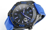 Tag Heuer Aquaracer Calibre 5 Automatic Titanium Blue Dial Blue Nylon Strap Watch for Gents - WAY208B.FC6382 Buy Now By Tag Heuer