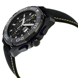 Tag Heuer Aquaracer Chronograph PVD Black Dial Black Nylon Strap Watch for Men - CAY218A.FC6361 Buy Now By Tag Heuer
