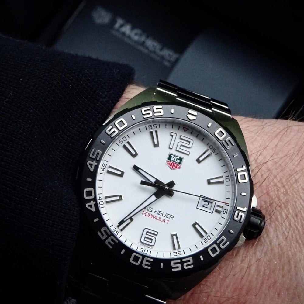 Tag Heuer Formula 1 White Dial Watch for Men - WAZ1111.BA0875