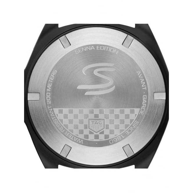 Tag Heuer Formula 1 Senna Special Edition Black Dial Two Tone Rubber Strap Watch for Men - WAZ1014.FT8027 Buy Now By Tag Heuer