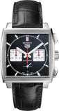 Tag Heuer Monaco Automatic Chronograph Black Dial Black Leather Strap Watch for Men - CBL2113.FC6177 Buy Now By Tag Heuer