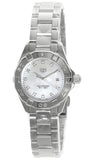 Tag Heuer Aquaracer Diamonds Mother of Pearl Dial Silver Steel Strap Watch for Women - WBD1414.BA0741 Buy Now By Tag Heuer