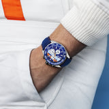 Tag Heuer Formula 1 Gulf Edition Blue Dial Blue Leather Strap Watch for Men - CAZ101N.FC8243 Buy Now By Tag Heuer