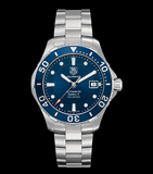 Tag Heuer Aquaracer Caliber 5 Automatic Blue Dial Silver Steel Strap Watch for Men - WAN2111.BA0822 Buy Now By Tag Heuer