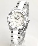 Tag Heuer Aquaracer Diamonds White Dial Two Tone Steel Strap Watch for Women - WAY131D.BA0914 Buy Now By Tag Heuer