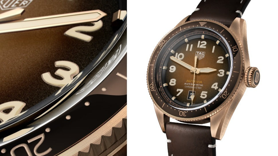 Tag Heuer Autavia Brown Dial Brown Leather Strap Watch for Men - WBE5191.FC8276 Buy Now By Tag Heuer