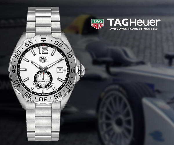 Tag Heuer Formula 1 Calibre 6 Automatic White Dial Silver Steel Strap Watch for Men - WAZ2013.BA0842 Buy Now By Tag Heuer