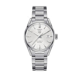 Tag Heuer Carrera Automatic Caliber 5 White Dial Silver Steel Strap Watch for Men - WAR211B.BA0782 Buy Now By Tag Heuer