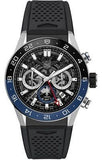 Tag Heuer Carrera Automatic Chronograph Steel & Ceramic Black Dial Black Rubber Strap Watch for Men - CBG2A1Z.FT6157 Buy Now By Tag Heuer