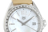 Tag Heuer Formula 1 Quartz Diamonds Mother of Pearl Dial Beige Leather Strap Watch for Women - WBJ131A.FC8254 Buy Now By Tag Heuer