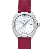 Tag Heuer Formula 1 Quartz Mother of Pearl Dial Red Leather Strap Watch for Women - WBJ131A.FC8253 Buy Now By Tag Heuer