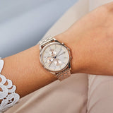 Tommy Hilfiger Whitney Chronograph Quartz Rose Gold Dial Rose Gold Steel Strap Watch For Women - 1782120 Buy Now By Tommy Hilfiger