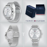 Tommy Hilfiger Blake Diamonds Silver Dial Silver Mesh Bracelet Watch for Women - 1782301 Buy Now By Tommy Hilfiger