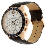 Tommy Hilfiger Luke Quartz White Dial Brown Leather Strap Watch for Men - 1791118 Buy Now By Tommy Hilfiger
