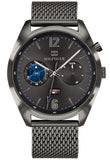 Tommy Hilfiger Deacon Multifunction Black Dial Black Mesh Bracelet Watch for Men - 1791546 Buy Now By Tommy Hilfiger
