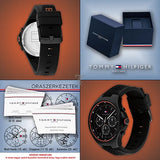 Tommy Hilfiger Justin Black Dial Black Rubber Strap Watch For Men - 1792056 Buy Now By Tommy Hilfiger