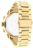 Tommy Hilfiger Troy Chronograph Black Dial Gold Steel Strap Watch For Men - 1792109 Buy Now By Tommy Hilfiger