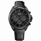 Hugo Boss Driver Chronograph Black Dial Black Leather Strap Watch For Men - HB1513061 Buy Now By Hugo Boss