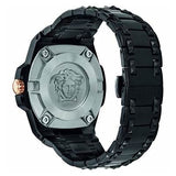 Versace Chain Reaction Quartz Black Dial Black Steel Strap Watch for Men - VEDY00719 Buy Now By Versace