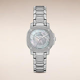 Burberry The Britain Diamonds Mother of Pearl Dial Silver Steel Strap Watch for Women - BBY1801 Buy Now By Burberry