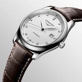 Longines Master Collection Automatic 40mm White Dial Brown Leather Strap Watch for Men - L2.793.4.77.3 Buy Now By Longines