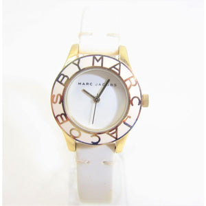 Marc Jacobs Blade White Dial White Leather Strap Watch for Women - MBM1098 Buy Now By Marc Jacobs