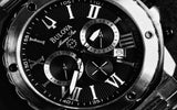 Bulova Marine Star Chronograph Black Dial Black Rubber Strap Watch for Men - 98B127 Buy Now By Bulova