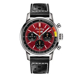 Breitling Top Time B01 Chevrolet Corvette Red Dial Black Leather Strap Watch for Men - AB01761A1K1X1 Buy Now By Breitling
