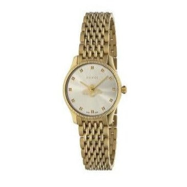Gucci G Timeless Quartz Mother of Pearl Dial Gold Steel Strap Watch For Women - YA1265021 Buy Now By Gucci