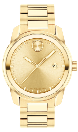 Movado Bold Verso Gold Dial Gold Steel Strap Watch for Men - 3600861 Buy Now By Movado