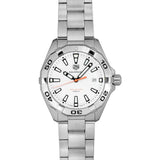 Tag Heuer Aquaracer Quartz White Dial Silver Steel Strap Watch for Men - WBD1111.BA0928 Buy Now By Tag Heuer