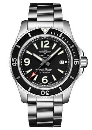 Breitling Superocean Automatic 44mm Black Dial Silver Steel Strap Watch for Men - A17367D71B1A1 Buy Now By Breitling