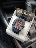 Guess Phoenix Chronograph Black Dial Black Rubber Strap Watch for Men - GW0499G1 Buy Now By Guess