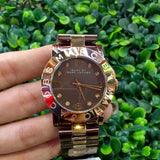 Marc Jacobs Amy Grey Dial Two Tone Steel Strap Watch for Women - MBM3195 Buy Now By Marc Jacobs