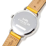 Coach Delancey White Dial Yellow Leather Strap Watch for Women - 14502882 Buy Now By Coach
