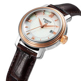 Tissot Bridgeport Lady White Dial Brown Leather Strap Watch For Women - T097.010.26.118.00 Buy Now By Tissot