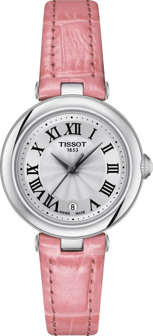 Tissot Bellissima Small Lady Silver Dial Pink Leather Strap Watch For Women - T126.010.16.013.01 Buy Now By Tissot